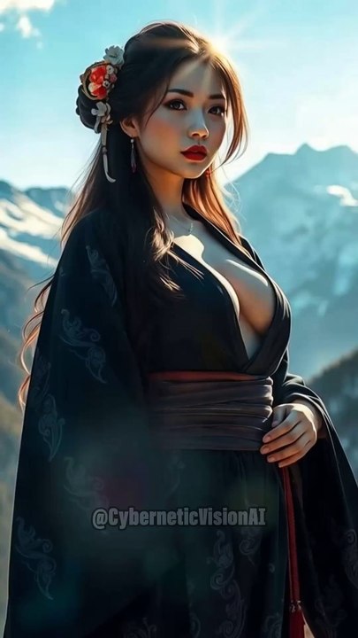 Beautiful woman in beautiful landscapes #ai #beautiful #cute