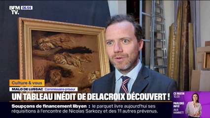 Un tableau inédit d’Eugène Delacroix découvert dans une maison familiale en Touraine