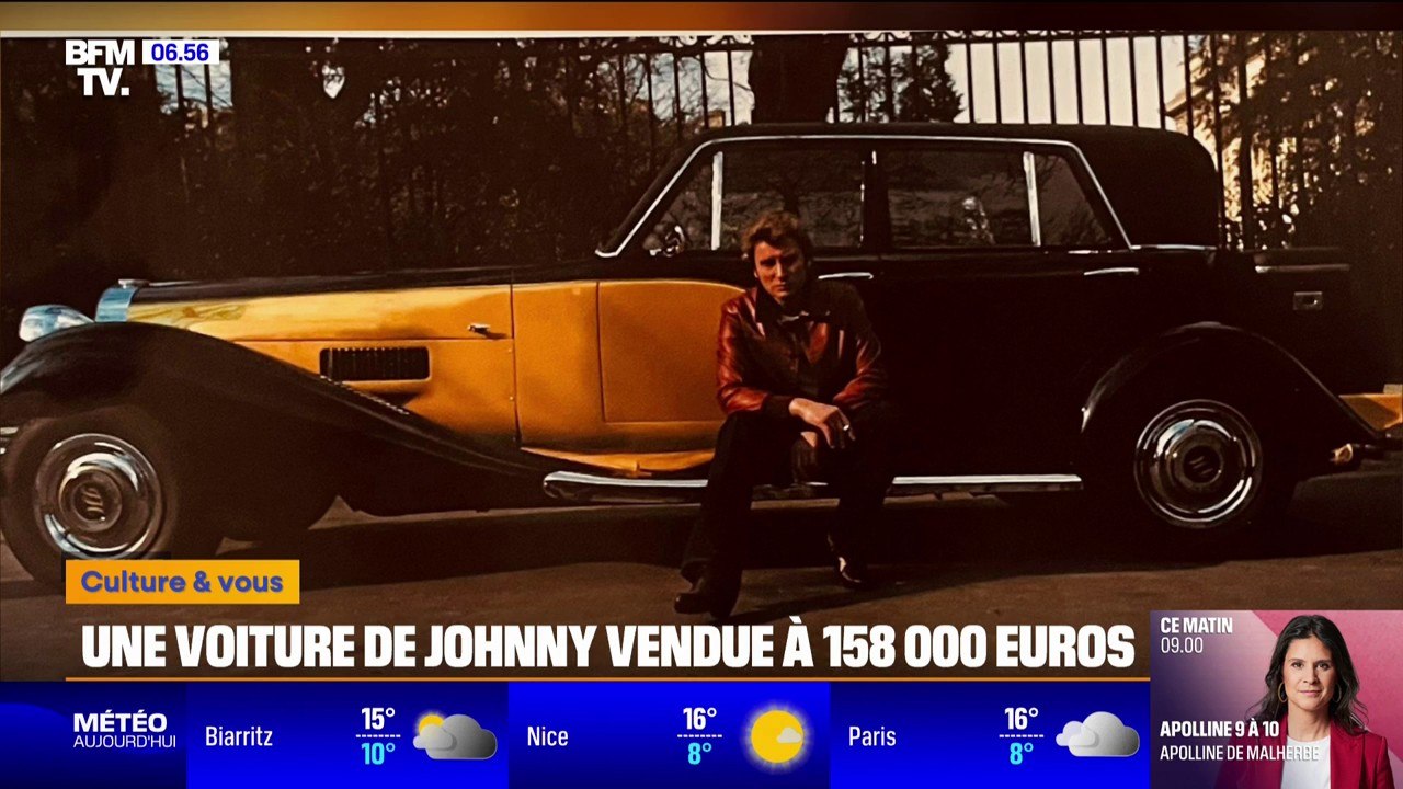 Enchère: une voiture de Johnny Hallyday, offerte par Sylvie Vartan, vendue à 158.000 euros