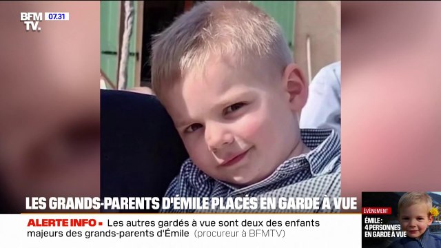 Mort du petit Émile: quatre personnes, dont ses grands-parents, placées en garde à vue