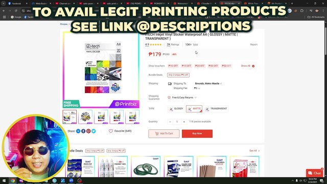 PRINTABLE VINYL STICKERS PRICE CHECK AND FEEDBACK | YASEN PREMIUM | ITECH | NEW QUAFF