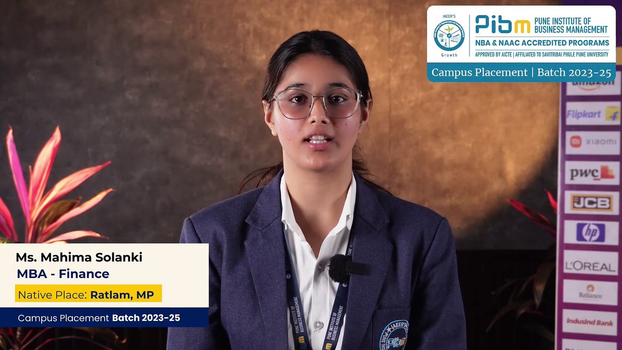 Batch 2023-25 Placements -  Ms. Mahima Solanki   Deloitte   PIBM Pune (1)