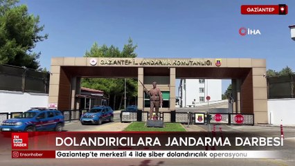 Gaziantep'te merkezli 4 ilde siber dolandırıcılık operasyonu