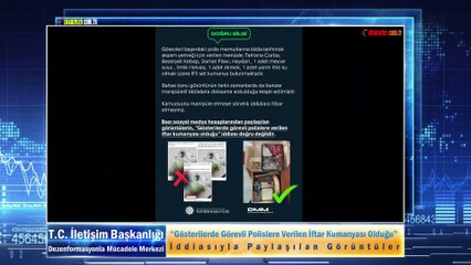 “Gösterilerde Görevli Polislere Verilen İftar Kumanyası Olduğu” İddiasıyla Paylaşılan Görüntüler