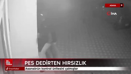 Adana'da pes dedirten hırsızlık: Asansörün kontrol ünitesini çalmışlar