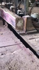 "Powerful Saw Machine Cutting Wood with Precision