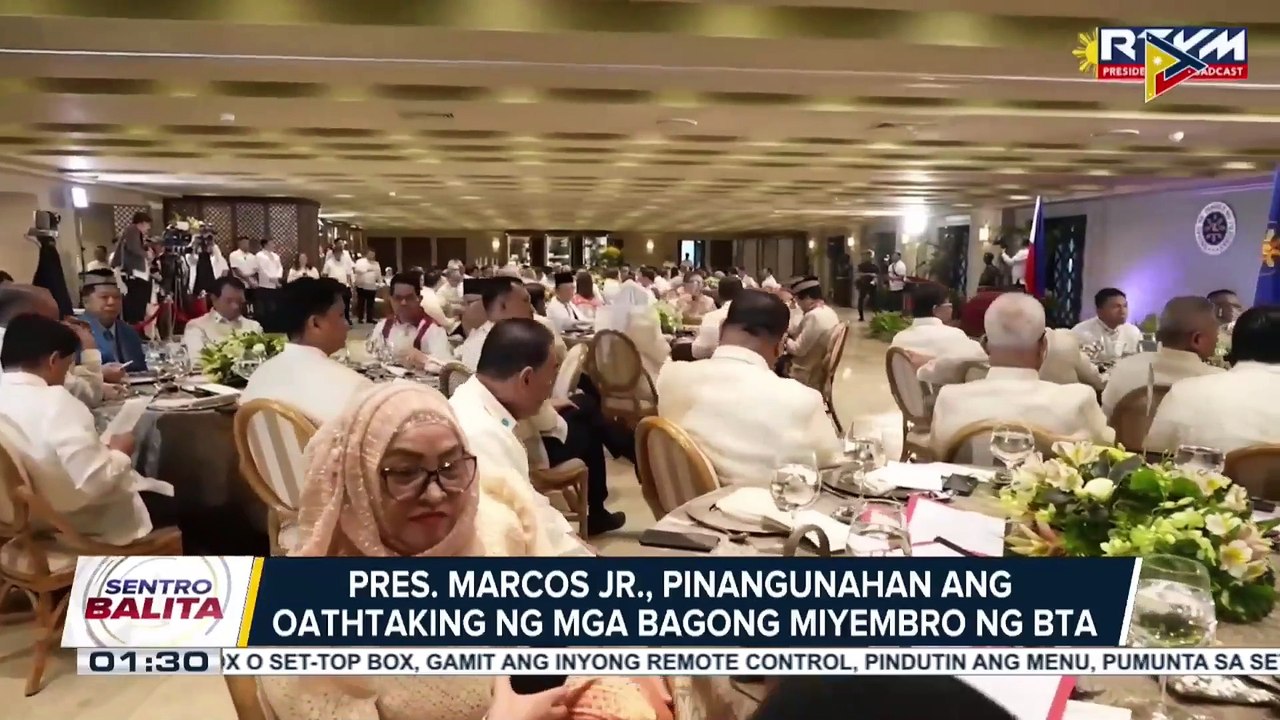 PBBM, pinangunahan ang oath-taking ng mga bagong miyembro ng BTA