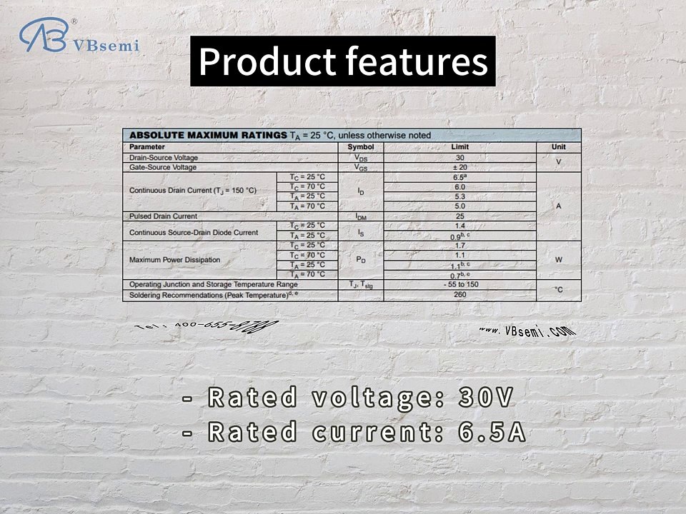 BSH108-VB is a SOT23 package N-Channel field effect MOS tube