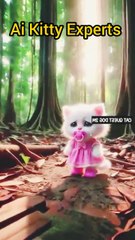 Wolf saves kitten life