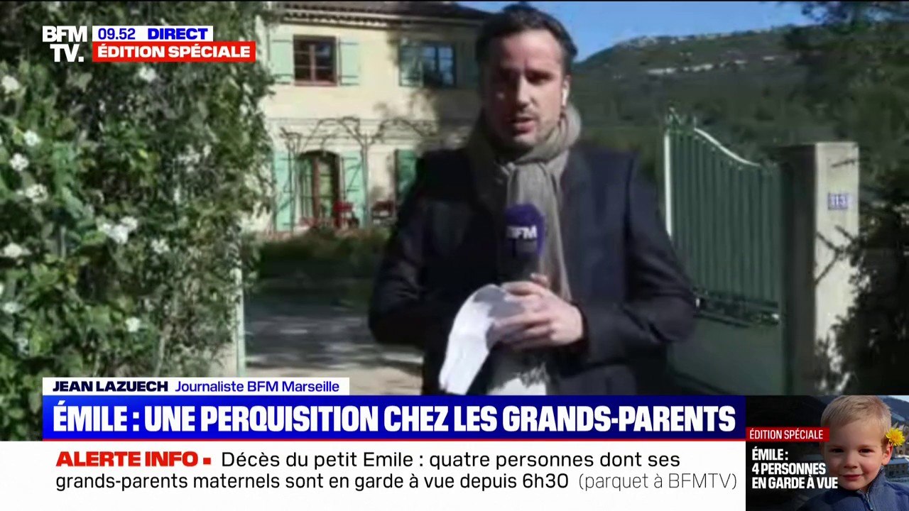 Mort du petit Émile: les perquisitions sont toujours en cours au domicile des grands-parents, à La Bouilladisse, dans les Bouches-du-Rhône