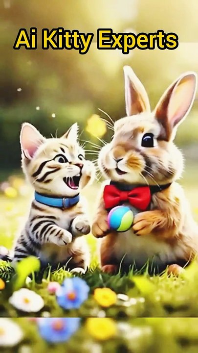 Cat love Rabbit