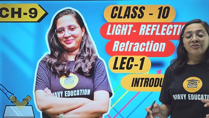 Light Reflection and Refraction Class 10 Physics (Part 1)