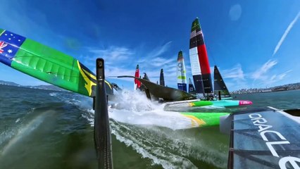 SailGP 2025 / MASSIVE WING FAILURE  All the Angles from Australia SailGP Teams Wing Failure in San Francisco