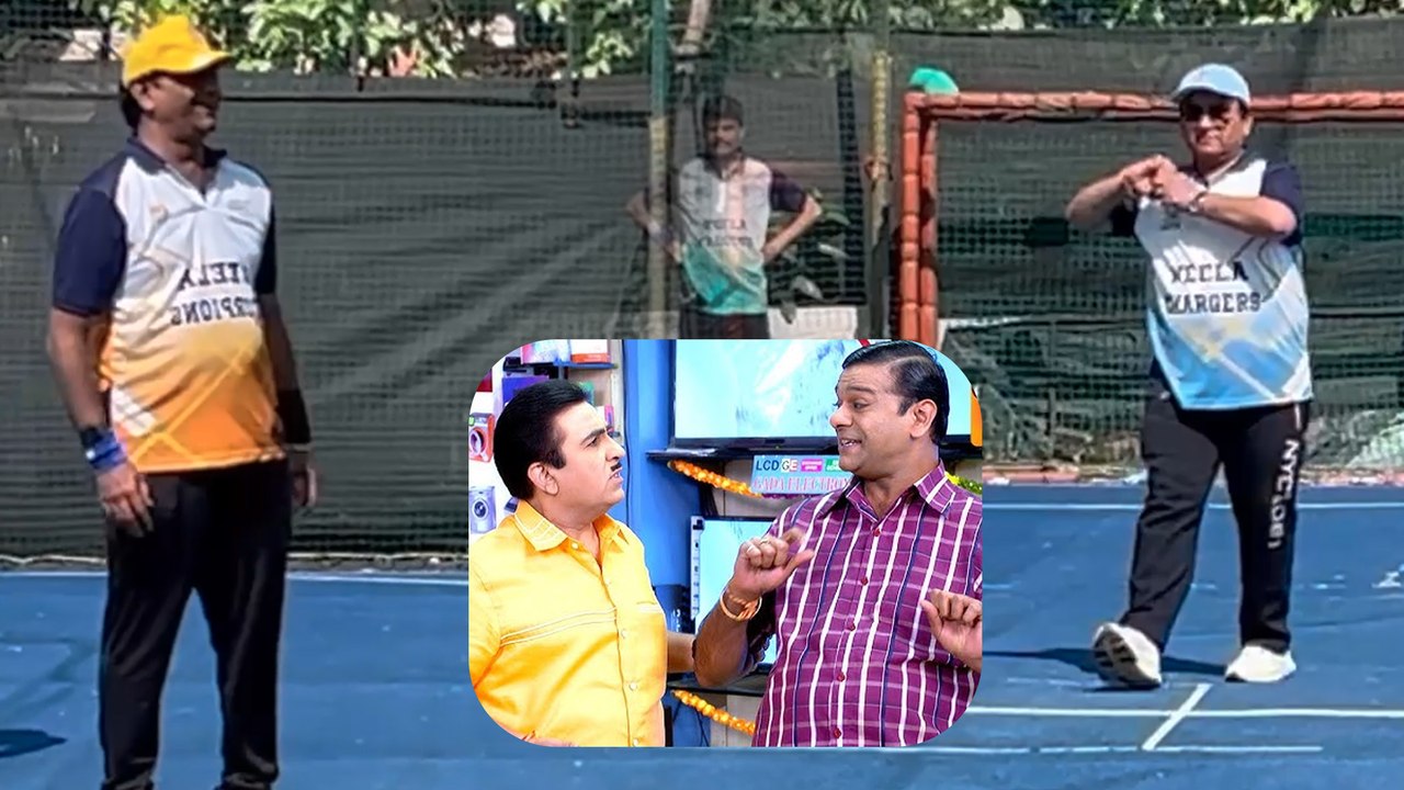 Taarak Mehta Ka Ooltah Chashmah: Jethalal (Dilip Joshi) & Bagha (Tanmay Vekaria) Play Cricket!