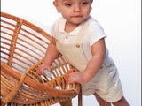 Salopette courte en twill Edgar Coloris beige  Natalys
