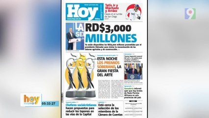 Titulares prensa dominicana martes 25 de marzo  2025 | Hoy Mismo
