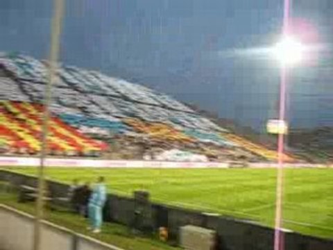 YANKEE VIRAGE NORD TIFOS OM BORDEAU VELODROME MARSEILLE