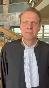 Maître Derwa après le verdict du Tribunal de première instance de Charleroi