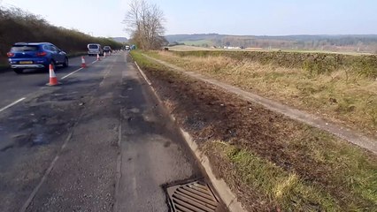 Fatal crash site, Hednesford Road,  Rugeley.
