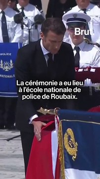 Emmanuel Macron s’est rendu à Roubaix pour l’hommage national aux trois policiers tués dans le Nord.