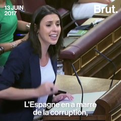 Une députée Podemos dénonce la corruption en Espagne