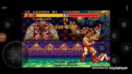 Street Fighter II Turbo: Hyper Fighting Zangief vs Vega luta completa