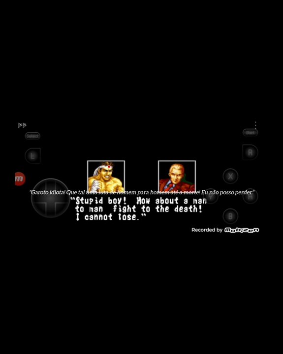 Fatal Fury Joe Higashi vs Geese Howard fala de vitória do Geese Howard traduzida para o português