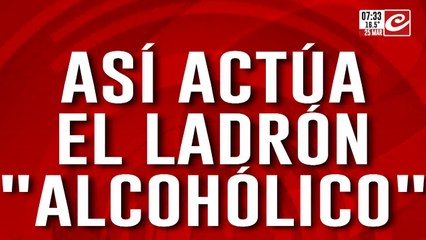 Ladrón "alcohólico" queda escrachado en las cámaras de seguridad