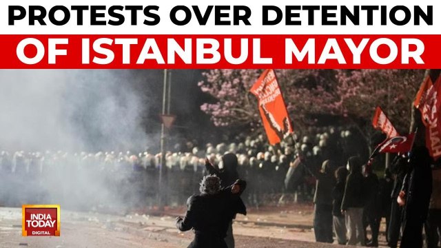 Massive protests erupt in Turkey as Istanbul mayor detained