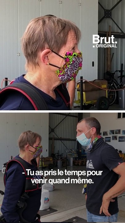 À 82 ans, Maïté saute en parachute pour la première fois de sa vie