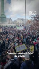 Manifestation à Paris pour demander la réouverture des lieux culturels