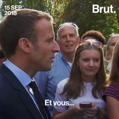 5 moments où Emmanuel Macron était au contact des Français