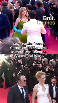 Maya Hawke danse à Cannes, comme sa mère Uma Thurman il y a presque 10 ans.