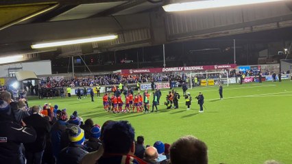 Linfield get their Premiership title celebrations underway in Dungannon