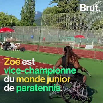 Zoé, vice-championne du monde junior de paratennis