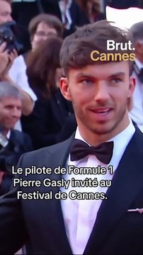 Le pilote de Formule 1 Pierre Gasly invité à Cannes.