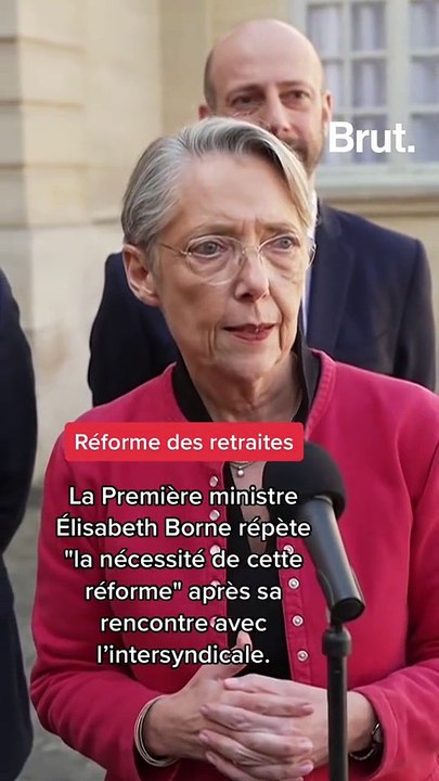 La réaction d’Élisabeth Borne après sa rencontre avec l’intersyndicale