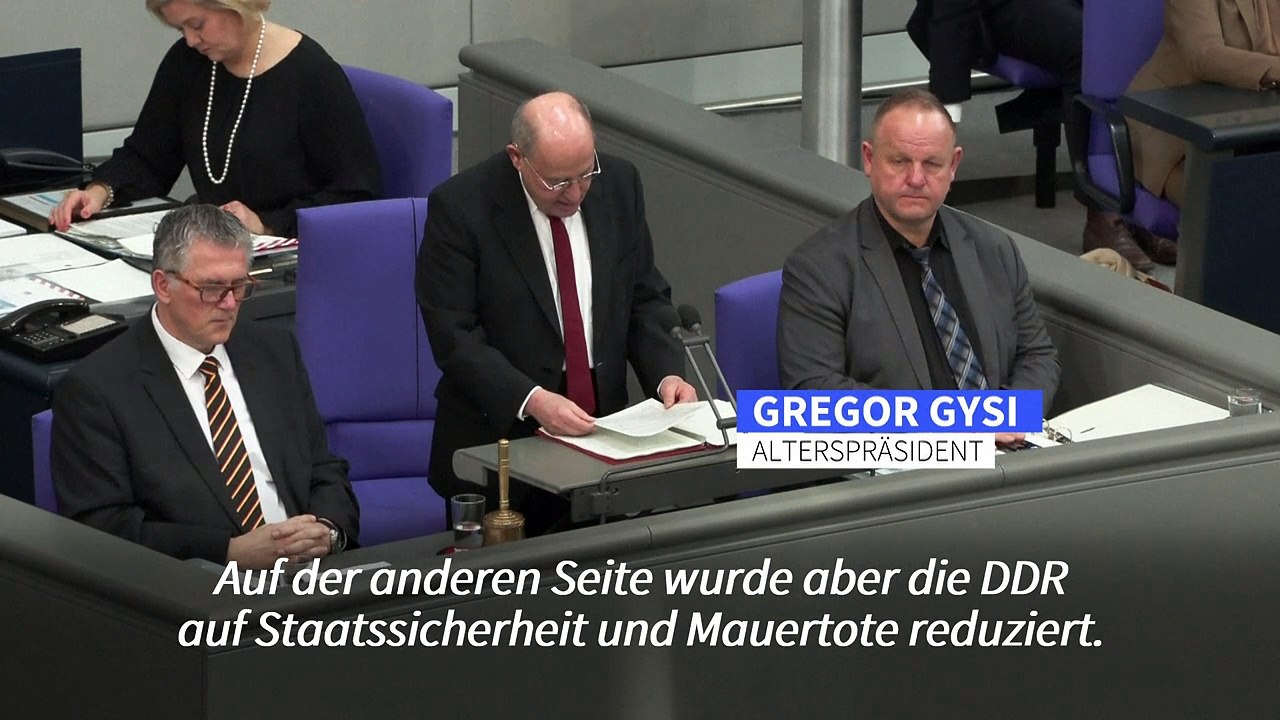 Gysi fordert als Bundestags-Alterspräsident Entschuldigung an Ostdeutsche