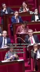 La veste devient obligatoire pour les hommes à l’Assemblée