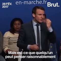 E. Macron parlait de "hold-up" en cas de majorité absolue