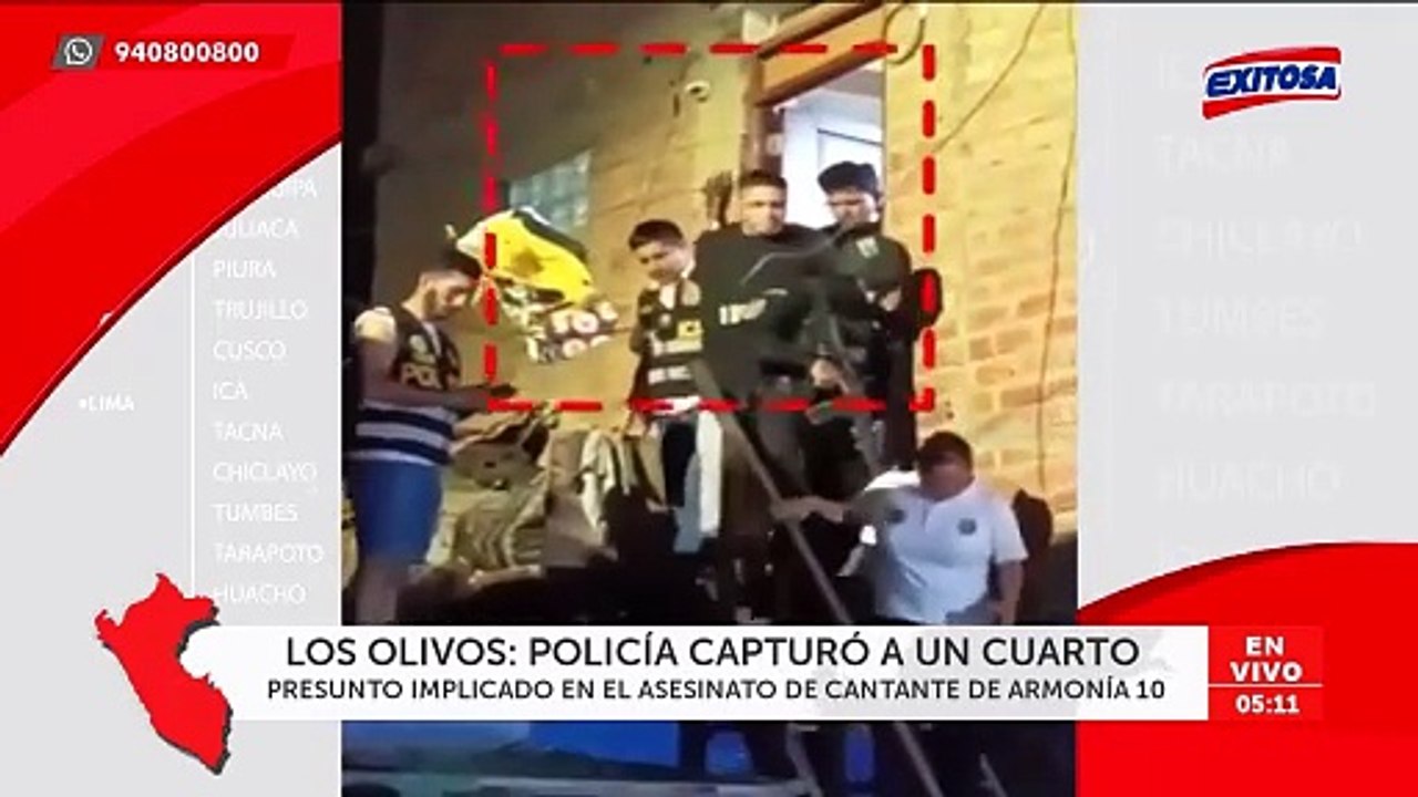 Crimen de Paul Flores: Capturan a cuarto presunto implicado en asesinato del 'Russo' de Armonía 10
