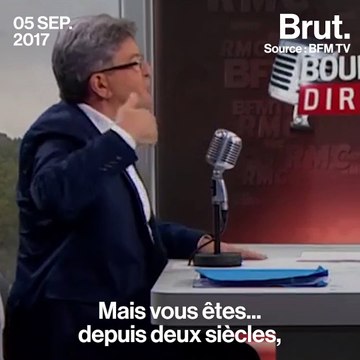 Embrouille entre Jean-Luc Mélenchon et Jean-Jacques Bourdin sur BFM TV