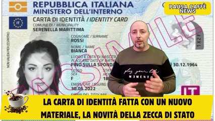 La carta di identità fatta con un nuovo materiale, la novità della Zecca di Stato