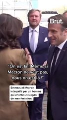 Emmanuel Macron interpellé à Amsterdam