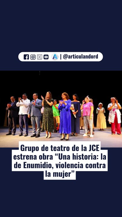 JunTeatro de la JCE debuta con obra sobre la violencia contra la mujer