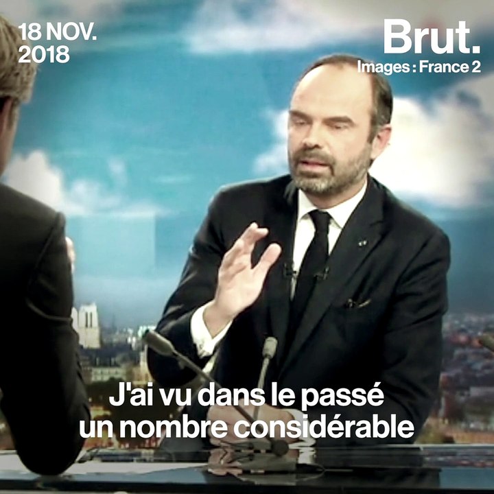 Gilets jaunes : Édouard Philippe avant/après