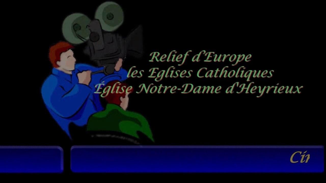 Relief de France les églises catholiques Église romane Notre Dame d'Heyrieux film by J-C Guerguy Ciné Art Loisir