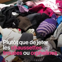 Une deuxième vie pour les chaussettes orphelines