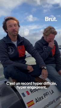 Tour du monde : à bord du trimaran de Romain Pilliard et Alex Pella