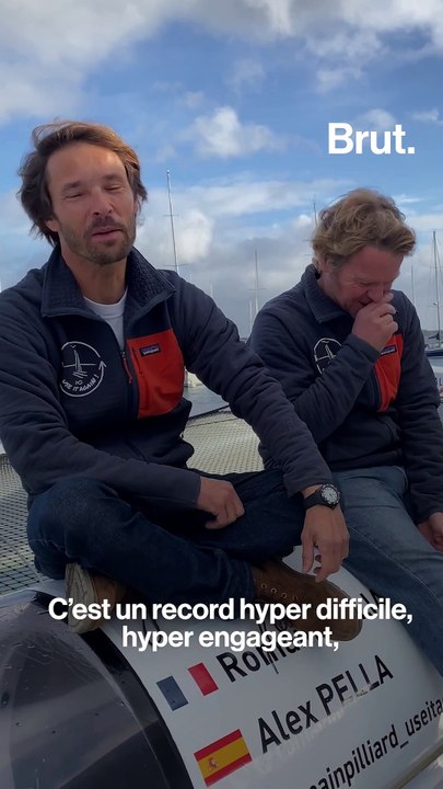 Tour du monde : à bord du trimaran de Romain Pilliard et Alex Pella